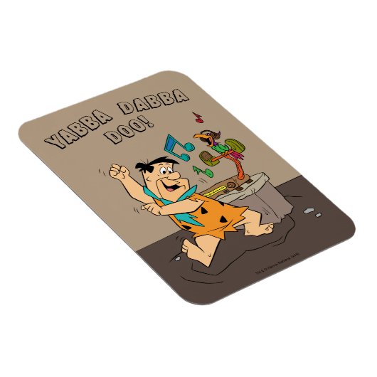 Die Steine | Fred Flintstone tanzen Magnet (Rechte Seite)