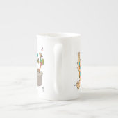 Die Steine | Fred Flintstone tanzen Porzellantasse (Rückseite)