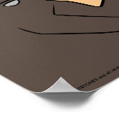 Die Steine | Fred Flintstone tanzen Poster (Ecke)