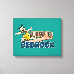 Die Steine  Fred - Grüße aus Bedrock Leinwanddruck