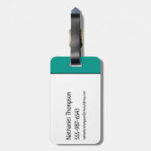 Die Steine | Fred - Grüße von Bedrock Gepäckanhänger (Rückseite vertikal)