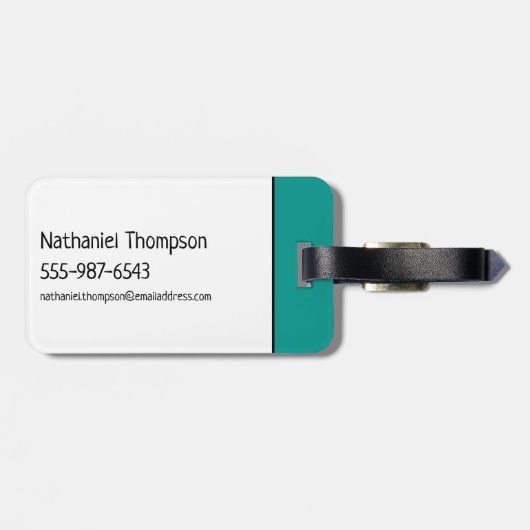 Die Steine | Fred - Grüße von Bedrock Gepäckanhänger (Rückseite horizontal)