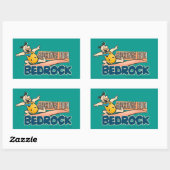 Die Steine | Fred - Grüße von Bedrock Rechteckiger Aufkleber (Blatt)