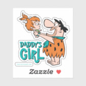 Die Steine | Fred & Pebbles - Daddy's Girl Aufkleber (Blatt)