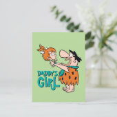 Die Steine | Fred & Pebbles - Daddy's Girl Einladungspostkarte (Stehend Vorderseite)