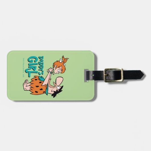 Die Steine | Fred & Pebbles - Daddy's Girl Gepäckanhänger (Vorderseite horizontal)