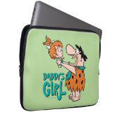 Die Steine | Fred & Pebbles - Daddy's Girl Laptopschutzhülle (Vorne Rechts)