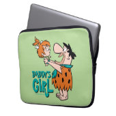 Die Steine | Fred & Pebbles - Daddy's Girl Laptopschutzhülle (Vorderseite Links)