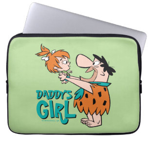 Die Steine   Fred & Pebbles - Daddy's Girl Laptopschutzhülle
