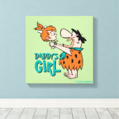 Die Steine | Fred & Pebbles - Daddy's Girl Leinwanddruck (Insitu (Holzboden))