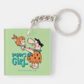 Die Steine | Fred & Pebbles - Daddy's Girl Schlüsselanhänger (Rückseite)