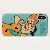 Die Steine | Fred & Pebbles Flintstone Case-Mate iPhone Hülle (Rückseite (Horizontal))