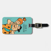 Die Steine | Fred & Pebbles Flintstone Gepäckanhänger (Vorderseite horizontal)