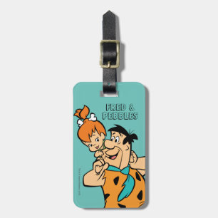 Die Steine   Fred & Pebbles Flintstone Gepäckanhänger