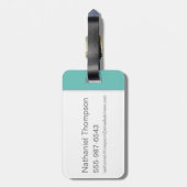 Die Steine | Fred & Pebbles Flintstone Gepäckanhänger (Rückseite vertikal)