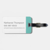 Die Steine | Fred & Pebbles Flintstone Gepäckanhänger (Rückseite horizontal)