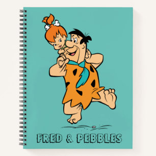 Die Steine Fred & Pebbles Flintstone Notizblock