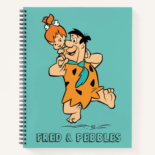 Die Steine | Fred & Pebbles Flintstone Notizblock (Vorderseite)