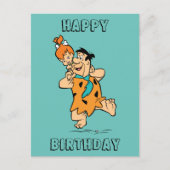 Die Steine | Fred & Pebbles Flintstone Postkarte (Vorderseite)