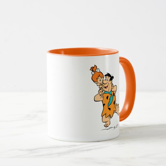 Die Steine | Fred & Pebbles Flintstone Tasse (VorderseiteRechts)