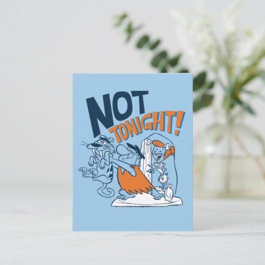 Die Steine | Heute Abend nicht! Einladungspostkarte (Stehend Vorderseite)