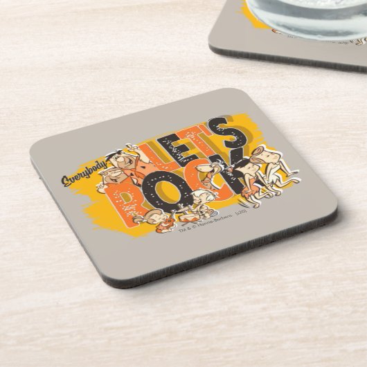 Die Steine | Jeder rocken Getränkeuntersetzer (Linke Seite)