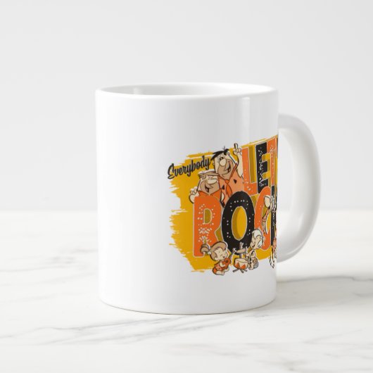 Die Steine | Jeder rocken Jumbo-Tasse (Vorderseite Rechts)