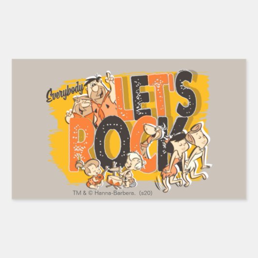 Die Steine | Jeder rocken Rechteckiger Aufkleber (Vorderseite)