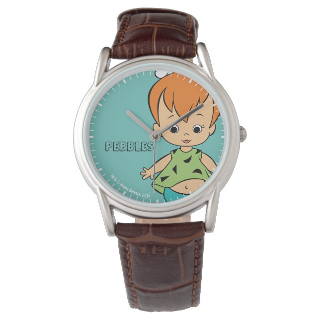 Die Steine | Kies Flintstone Armbanduhr (Vorderseite)