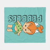 Die Steine | Kies Flintstone Fleecedecke (Vorderseite (Horizontal))