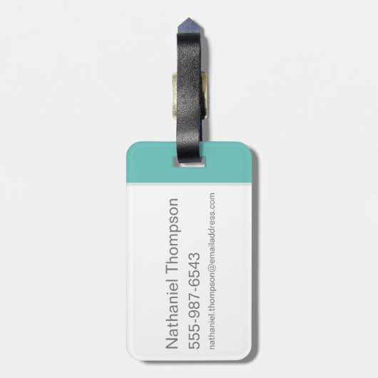 Die Steine | Kies Flintstone Gepäckanhänger (Rückseite vertikal)