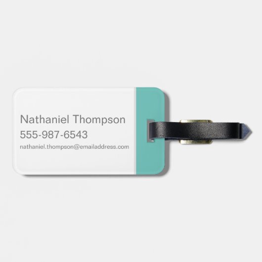 Die Steine | Kies Flintstone Gepäckanhänger (Rückseite horizontal)