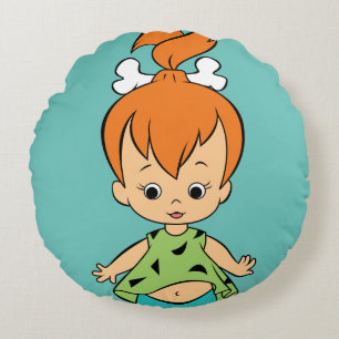 Die Steine Kies Flintstone Rundes Kissen