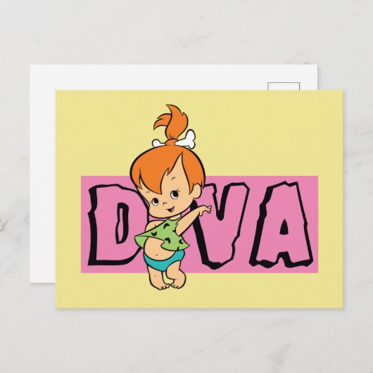 Die Steine | Kies - Kleine Diva Einladungspostkarte (Vorne/Hinten)