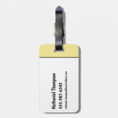 Die Steine | Kies - Kleine Diva Gepäckanhänger (Rückseite vertikal)