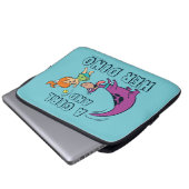 Die Steine | Kies und Dino-Play-Ball Laptopschutzhülle (Vorne Knopf)