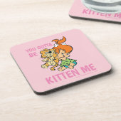 Die Steine | Kies und ihr Tiger Getränkeuntersetzer (Linke Seite)