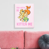 Die Steine | Kies und ihr Tiger Leinwanddruck (Insitu (Wohnzimmer))