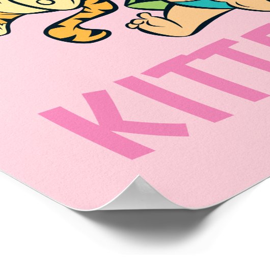 Die Steine | Kies und ihr Tiger Poster (Ecke)