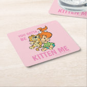 Die Steine | Kies und ihr Tiger Rechteckiger Pappuntersetzer (angewinkelt)