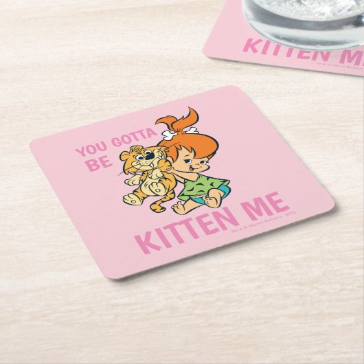 Die Steine | Kies und ihr Tiger Rechteckiger Pappuntersetzer (angewinkelt)