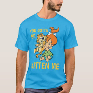 Die Steine Kies und ihr Tiger T-Shirt
