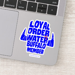 Die Steine   Loyal Order Water Buffalo Mitglied Aufkleber