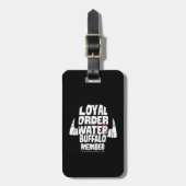 Die Steine | Loyal Order Water Buffalo Mitglied Gepäckanhänger (Vorderseite vertikal)