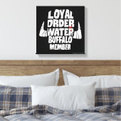 Die Steine | Loyal Order Water Buffalo Mitglied Leinwanddruck (Insitu (Schlafzimmer))