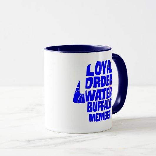 Die Steine | Loyal Order Water Buffalo Mitglied Tasse (VorderseiteRechts)