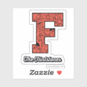 Die Steine | Monogramm im Kollegialstil Aufkleber (Blatt)