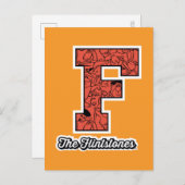 Die Steine | Monogramm im Kollegialstil Einladungspostkarte (Vorne/Hinten)