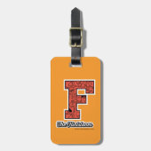 Die Steine | Monogramm im Kollegialstil Gepäckanhänger (Vorderseite vertikal)