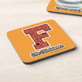 Die Steine | Monogramm im Kollegialstil Getränkeuntersetzer (Linke Seite)